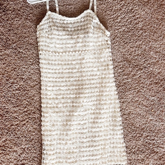 Fate Crochet Lace Maxi Dress Side Split Women’s M - Picture 2 of 10